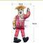 Durable canvas simulated Trump funny dog chew toy with bells mint for dog cats