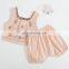 Newborn Clothes Suit Summer Girl Set National Embroidery Short-sleeved Jacket Trousers Two-piece Cotton Suit Baby Girl Clothes