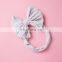 Cute Lace Bow Baby Headband Soft Flower Silk Hair bands for Girl Headwear Children Bowknot Hair Ties Infant HeadWrap Accessories