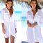 2019 Beach Cover up robe Plage Pocket Beach Sarong Bikini Cover up Bathing Suit Women Beachwear Swimsuit Cover up Pareo Tunic