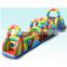 rainbow kid china cheap commercial inflatable obstacle course for sale