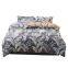 2020 hot selling drop shipping reactive printing floral cotton and flannel super soft and warm bed linen 4pcs bedding set