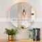 Hot selling modern wall mounted gold frame round mirror decoration mirror