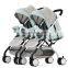Strong Aluminum Stroller 3 In 1 Pram Foldable Twin Baby Pram