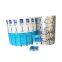 Automatic packing film roll and laminated paper roll as small sachet and sticker materials