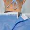 disposable SMS medical isolation gowns blue