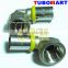 High quality brass copper CW614N equal elbow for pe al pe gas pipe