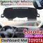 Для Toyota Corolla E120 E130 2000 2001 2002 2003 2004 2005 2006 2007 Антискользящая коврик, крышка приборной панели, козырек от солнца, аксессуары
