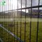 Galvanized iron ornamental double horizontal bar wire mesh 2D fence on sale