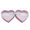 Custom cardboard paper heart shaped undergarment lingerie packaging gift box