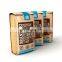 Logo Printed Customized Reusable Flat Bottom Block Printing Coffee Bags Packaging Coffee Bags With Valve