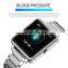 Luxury SKMEI 1648 Stainless Steel Band Heart Rate Monitor Blood Pressure Fitness Tracker Smart Watch Relojes Inteligentes
