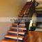 Solid Wood Tread Straight Staircase For Indoor House