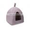 Hot sell multi color high quality many sizes cheap cute custom dog bed pet house one piece