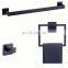 Wall mounted Gold 304 stainless steel 4-piece bathroom hardware accessories set black towel bar holder set