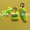 2015 Hot Sale Custom Shape Reflective Pvc Keyring , Pvc Keyring , Soft Pvc Led Keyring