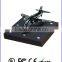 Wooden magnetic levitating display with led for plane , magnetic floating plane display stand
