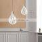 Nordic PVC LED Pendant Light Bedroom Bedside Flower Bud Hanging Lamp Creative Bar Home Small Chandelier