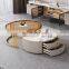 Luxury square coffee tables living room mdf marble coffee table modern coffee table