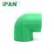 IFAN Cheap Price Plastic PPR Pipe 90 Degree Plumbing PPR Elbow Fittings