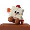 Cute Chocolate Night Light Home bedside sleeping night light with USB charging silicone tapping night light
