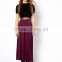 Wholesale New Design Jersey Maxi Skirt With Belt S4008
