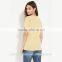 Comfortable women high quality fashionable cotton t shirt v-neck short sleeve t shirt TS089