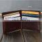 Genuine leather bifold slim money clip wallet with bill clip card holder wallet