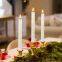 Velas LED decorativas con llama móvil, sin fuego, de colores delicados y luz cálida para la cena