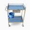 Thickened Stainless Steel with One Drawer Medical Beauty Cart Rack Hospital Nursing Treatment Trolley