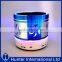Mini Round Winnower LED Flashing Bluetooth Speaker