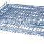 Wire mesh folding steel warehouse storage cage