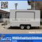 High quality fiberglass mobile food cooking trailer/towable snack food trailer