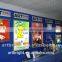 Advertising LED slim light box with aluminum snap frame