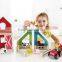 EN71 Conforms Water Based Paint Childrens Colourful Wooden Farmyard Sets
