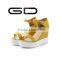 GDSHOE new style ladies fashion gold sandals shoes