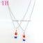 China manufacturer no harm resin strawberry cup earring chain pendant necklace