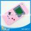 Eco-friendly game design silicone pink cartoon mobile phone cover