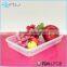 ~ Plastic high quality lunch box with compartment and soup cup,oval shape