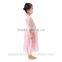 wholesale Girls romantic pink color wedding party dress summer dress for 7 years old girl girls casual dress for daily wear