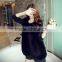 Hot Selling Black Dip Dyed Natural Fox Fur Vest with Long Design 1