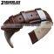 18|19|20|22mm high quality genuine cowhide black brown leather Watch strap with double click fashionable stainless steel buckle