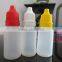Plastic Material And Screen Printing Surface Handling Amber Eye Drops Bottle