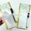 China manufacturer custom tear-odd shopping list with rubber magnet as fridge magnet
