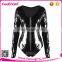 Factory price black sexy leather lingerie for women