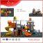 commercial outdoor playground with rubber mats