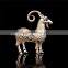 Meaningful fashion jewelry gold plated zinc alloy Chinese zodiac goat brooch