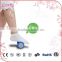Battery operated portable electric vibrating foot wooden roller massager