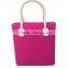 New design jelly candy colors woman silicone bag beach bag