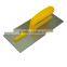 Plastering trowel with ABS handle, manganese steel blade, normal polished construction tool